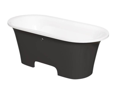 Ванна из литьевого мрамора Creto Aurora 170x80 черная, 8-1113