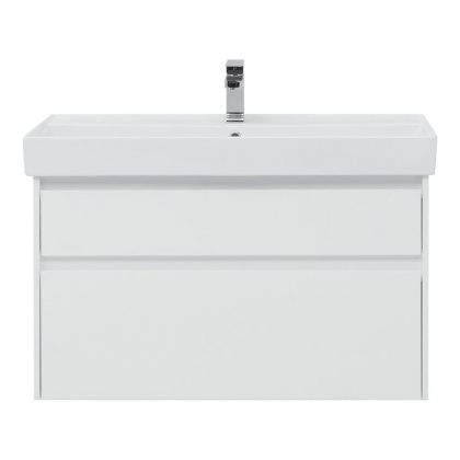 Тумба под раковину Aquanet Nova Lite 100 (SLIM SYNERGY) белый, 2 ящика