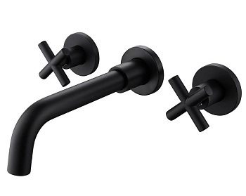 Смеситель ABBER Wasser Kreis AF81121B для раковины, черный матовый Смеситель ABBER Wasser Kreis AF81121B для раковины, черный матовый