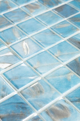 Стеклянная мозаика 7102 Oasis Blue 25x25, Oasis