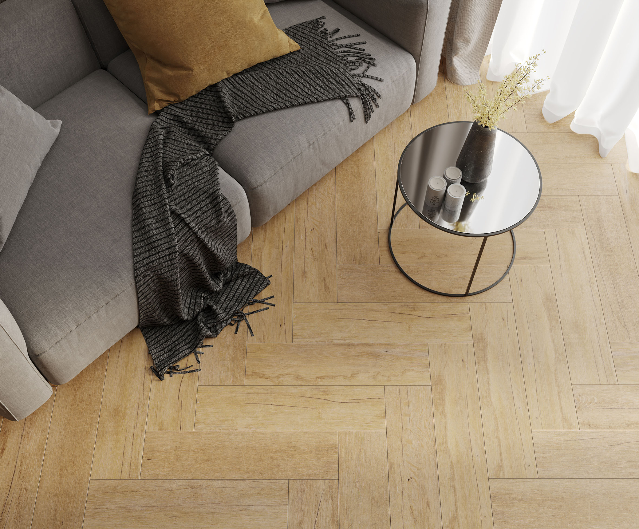 Керамогранит Marimba оливковый MR 0016 15х60 (15шт_1,35м2), м2