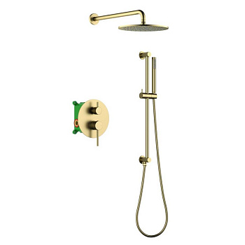 Душевая система Timo Saona SX-2309/17SM скрытого монтажа, золото матовое