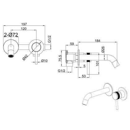 Смеситель для раковины Allen Brau Priority 5.31030-00 (с внутренней частью) хром Смеситель для раковины Allen Brau Priority 5.31030-00 (с внутренней частью) хром