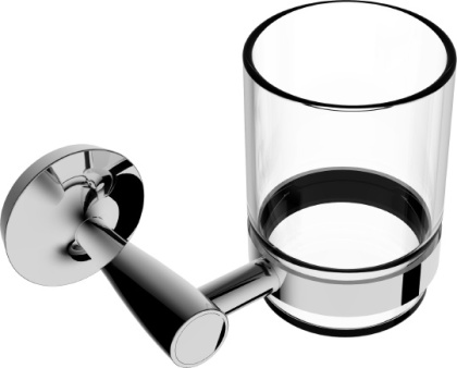Подстаканник одинарный RUSH Balearic, 9х12х10 см, хром, BA39310