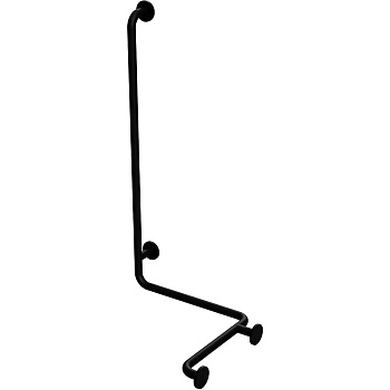 Поручень Bemeta Help 301112020 L угловой Черный матовый, левый