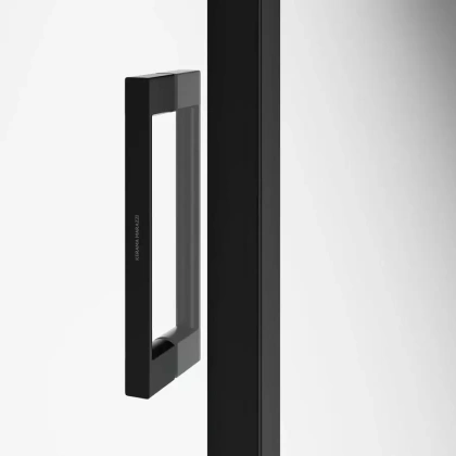 Душевая дверь LINDO, раздвижная  с функцией soft close, 100х195, матовый черный Душевая дверь LINDO, раздвижная  с функцией soft close, 100х195, матовый черный