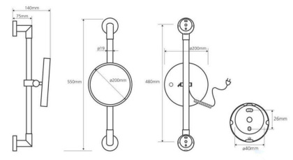 Косметическое зеркало с подсветкой Косметическое зеркало с подсветкой