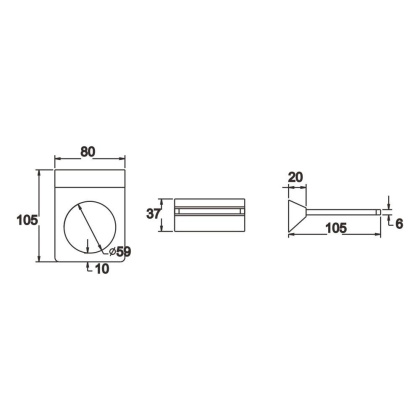 Мыльница керамика, RG1603 Rose, Хром