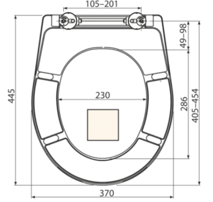 Alcaplast Сидение для унитаза Softclose светло-бежевое A604 PERGAMON