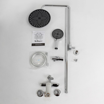 MARINO Душевая стойка со смесителем, хром MARINO-DOCM-CRM