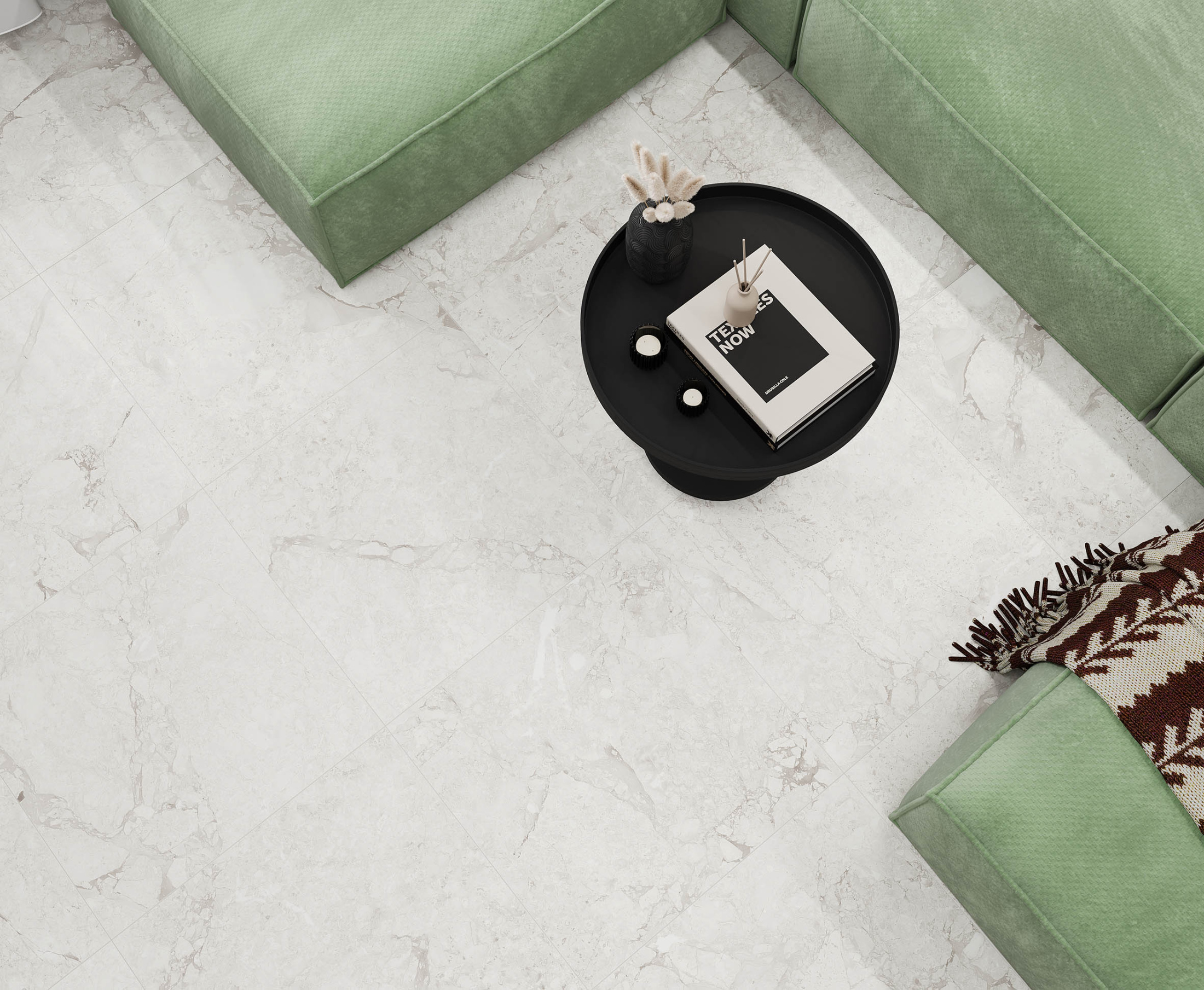 Emil White Керамогранит светло-серый 60x60 Полированный