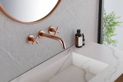 Смеситель для раковины Abber Wasser Kreis AF81121RG розовое золото Смеситель для раковины Abber Wasser Kreis AF81121RG розовое золото