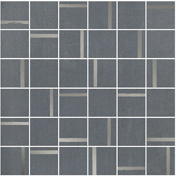 Декор Гварди 2 мозаичный синий матовый обрезной 30x30x0,9