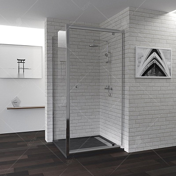 Душевой уголок RGW Passage PA-35 70x70 профиль Хром стекло прозрачное