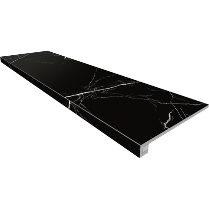 Комплект (Ступень MOG601 (33x120) полир. (прямоугол. бортик) без насечек + Подступенок (14,5x120)) Комплект (Ступень MOG601 (33x120) полир. (прямоугол. бортик) без насечек + Подступенок (14,5x120))