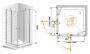 ELENA-W-A-22-120-P-Cr Душевой уголок