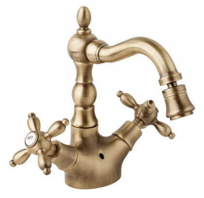 ATLANTIS-NOSTALGIA-BS2-03/24 Смеситель на биде с клапаном, исполнение золото ATLANTIS-NOSTALGIA-BS2-03/24 Смеситель на биде с клапаном, исполнение золото