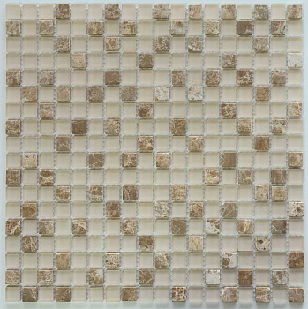 Мозаика S-853 стекло камень (15*15*4) 305*305