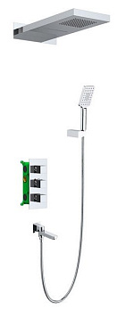 Душевая система Timo Petruma SX-5079/00SM скрытого монтажа с термостатом, хром Душевая система Timo Petruma SX-5079/00SM скрытого монтажа с термостатом, хром