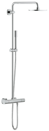 Душевая система GROHE Rainshower 210 с термостатическим смесителем, хром (27032001)