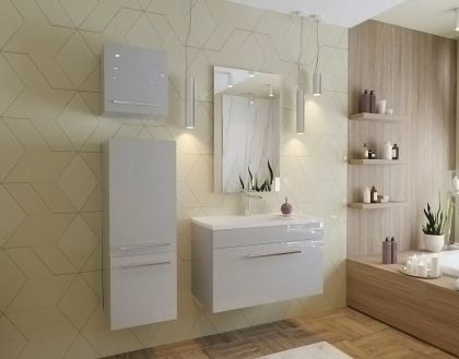 Пенал подвесной Elin левосторонний (ШхГхВ) 350х366х960