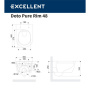 Унитаз подвесной EXCELLENT Doto Pure Rim 48 Унитаз подвесной EXCELLENT Doto Pure Rim 48