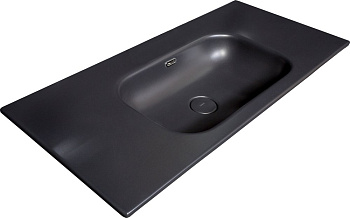 Столешница моноблок Vallessi 100 антрацит глянец керамика Столешница моноблок Vallessi 100 антрацит глянец керамика