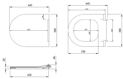 Крышка-сиденье для унитаза Allen Brau Priority 4.31004.31 черный матовый