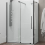 Душевой уголок 100* 90*195 RGW TO-48B (TO-18B + Z-18B) Прямоуг./Чёрный/Прозрачное/6 мм (Easy)