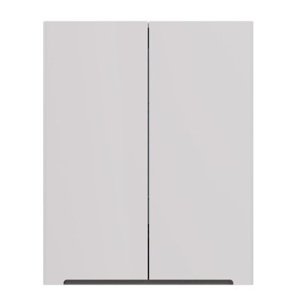 Шкаф Lemark BUNO 60см подвесной, 2-х дверный, цвет корпуса, фасада: Белый глянец
