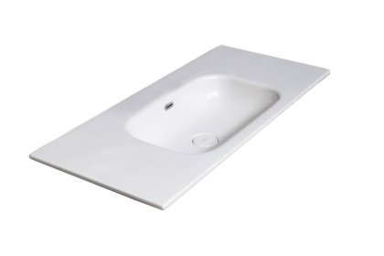 Столешница моноблок Vallessi 80 белая керамика Столешница моноблок Vallessi 80 белая керамика