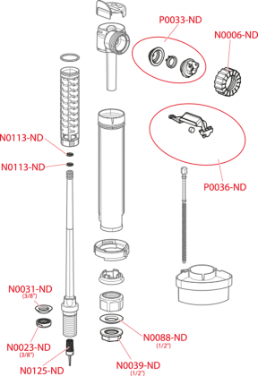 Впускной механизм с нижней подводкой