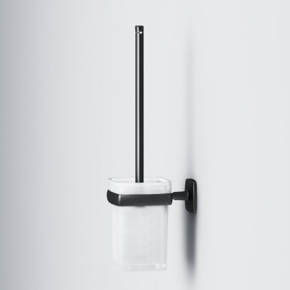 Стойка с туалетной щеткой Gem, 37,3х9,4х12 см, белая, A9033422