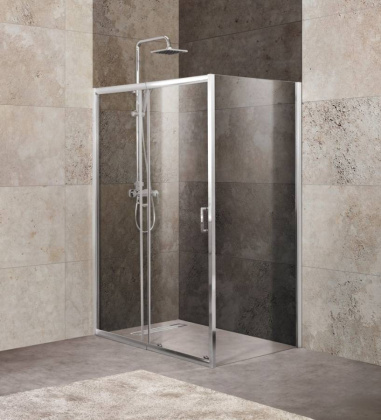 Душевой уголок BelBagno UNIQUE-AH-1-100/115-80-C-Cr