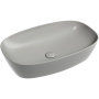 Умывальник чаша накладная овальная (цвет Антрацит Матовый) Element 600*380*138мм