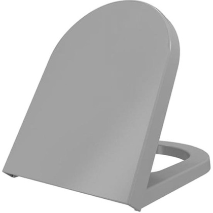 Сиденье с крышкой Taormina/JetFlush/Parma, полиэстер, плав.опускание, мат.серый  A0373-006, шт