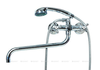 Смеситель для ванны/душа OneLife P03-221cr полимерный с душ.набором