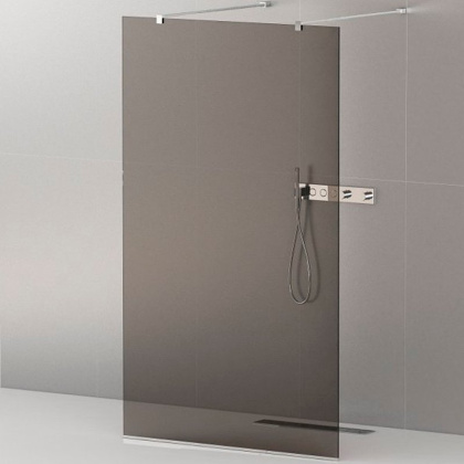 LIBERTA-L-2-80-120-GR-Cr Душевая перегородка с возможностью двустороннего входа, стекло графит, профиль хром, 800x1200x1950 мм LIBERTA-L-2-80-120-GR-Cr Душевая перегородка с возможностью двустороннего входа, стекло графит, профиль хром, 800x1200x1950 мм