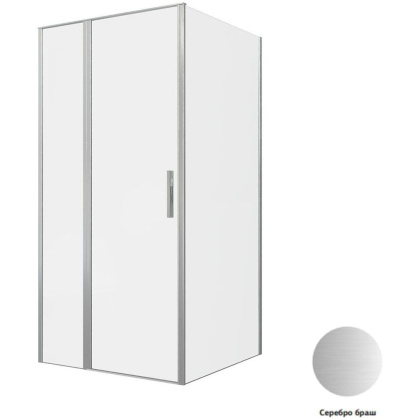 Душевой уголок Allen Brau Priority 100x100 3.31029.BA + 3.31047.BA серебро браш