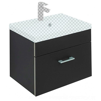 Тумба под раковину Aquanet Верона 50 черный матовый