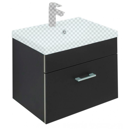 Тумба под раковину Aquanet Верона 50 черный матовый Тумба под раковину Aquanet Верона 50 черный матовый