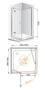 VERONA-W-A-1-100-P-Cr-R Душевой уголок