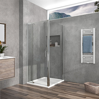 Душевой уголок Intra VSR-1I708080CL, 700/800*800, хром, стекло прозрачное