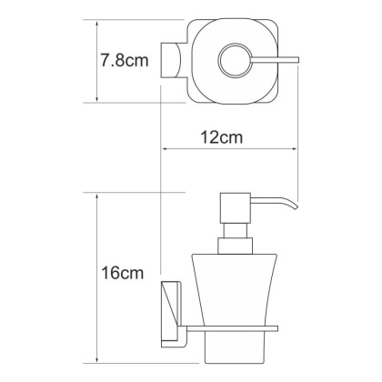 Leine K-5099WHITE Дозатор для жидкого мыла Leine K-5099WHITE Дозатор для жидкого мыла