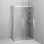 W84G-403-12080-MТ Душевое ограждение Func Square Slide 120х80, мат Хром, прозрачное