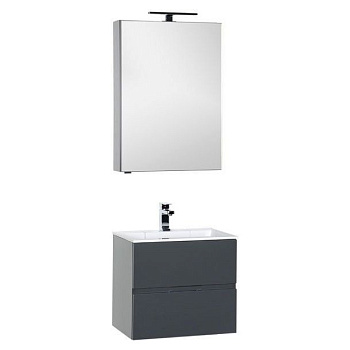 Мебель для ванной Aquanet Алвита 60 серый антрацит