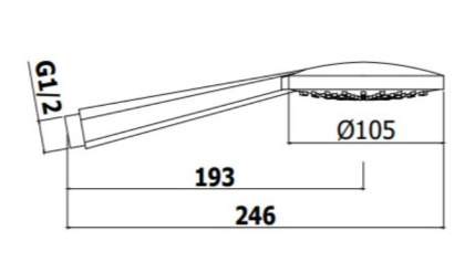 Ручной душ Paffoni Giada ZDOC105CR хром Ручной душ Paffoni Giada ZDOC105CR хром