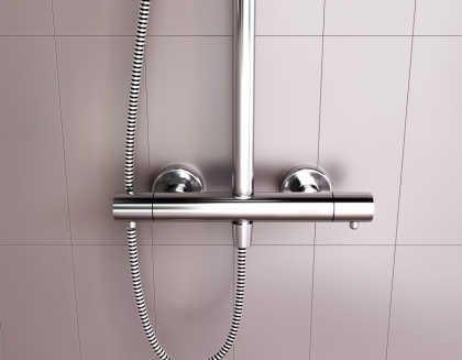 DX218092000 Option, душевая система с ТМС Для душа: верхний душ 230*230мм, ручной душ 120мм, 3 режим