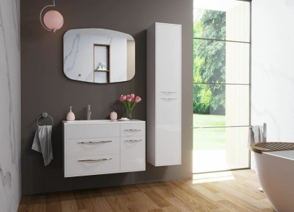 Комплект мебели Barcelona 900х450 левосторонний подвесной 3 ящика 1 дверь (ШхГхВ) 898х446х607