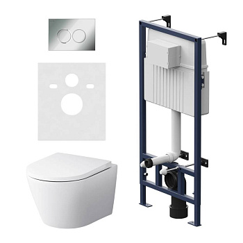 IS70151.741701 Инсталляция с клавишей ProC L глянец. Хром с подвесным унитазом Sense FlashClean с сид м/лифт IS70151.741701 Инсталляция с клавишей ProC L глянец. Хром с подвесным унитазом Sense FlashClean с сид м/лифт